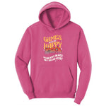 Games Make Me Happy Humans Make My Head Hurt - Mens & Ladies T-Shirt Ladies Hoodie - Sangria