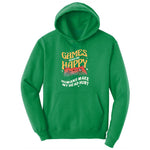 Games Make Me Happy Humans Make My Head Hurt - Mens & Ladies T-Shirt Youth Hoodie - Kelly Green