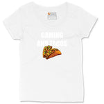 Gaming and Tacos - Mens & Ladies T-Shirt Ladies Curvy Tee - White