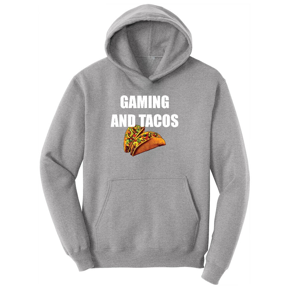 Gaming and Tacos - Mens & Ladies T-Shirt Ladies Hoodie - Athletic Heather