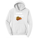 Gaming and Tacos - Mens & Ladies T-Shirt Ladies Hoodie - White