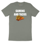 Gaming and Tacos - Mens & Ladies T-Shirt Ladies Short Sleeve Tee - Bamboo Blackout