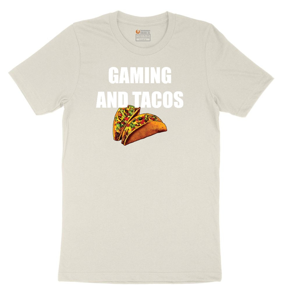 Gaming and Tacos - Mens & Ladies T-Shirt Ladies Short Sleeve Tee - Natural Heather