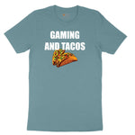 Gaming and Tacos - Mens & Ladies T-Shirt Ladies Short Sleeve Tee - Surf Blackout