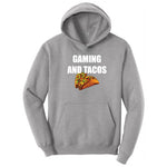 Gaming and Tacos - Mens & Ladies T-Shirt Hoodie - Athletic Heather