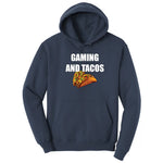 Gaming and Tacos - Mens & Ladies T-Shirt Hoodie - Navy