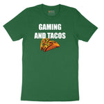 Gaming and Tacos - Mens & Ladies T-Shirt Short Sleeve Tee - Athletic Kelly