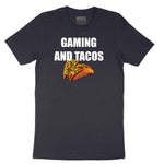 Gaming and Tacos - Mens & Ladies T-Shirt Short Sleeve Tee - Deep Navy