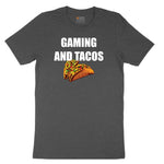 Gaming and Tacos - Mens & Ladies T-Shirt Toddler Short Sleeve Tee - Dark Heather Grey