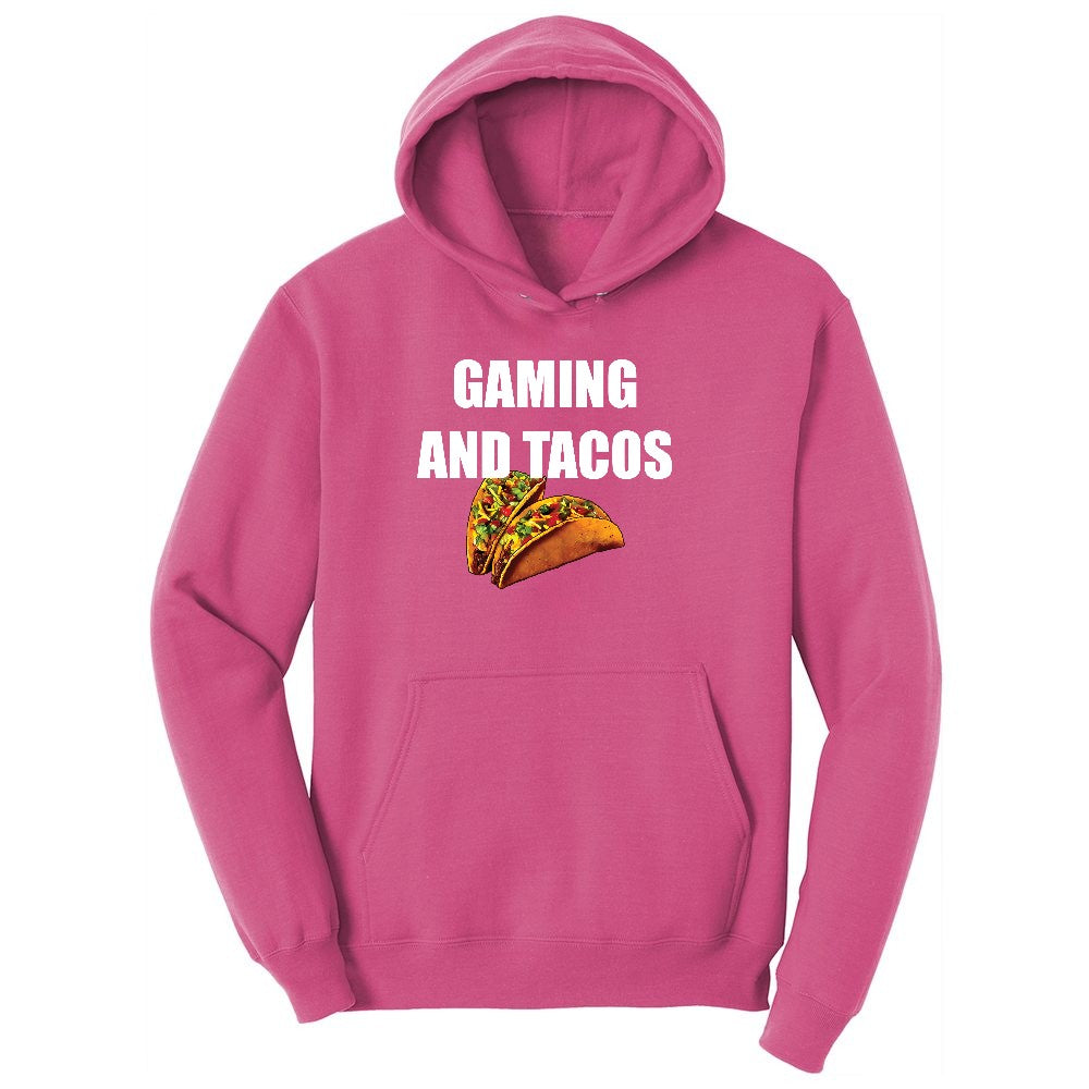 Gaming and Tacos - Mens & Ladies T-Shirt Youth Hoodie - Sangria