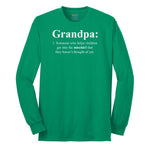 Grandpa Definition Long Sleeve Tee - Kelly Green