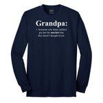 Grandpa Definition Long Sleeve Tee - Navy