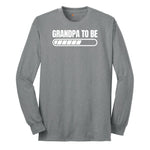 Grandpa to Be Loading Long Sleeve Tee - Athletic Grey