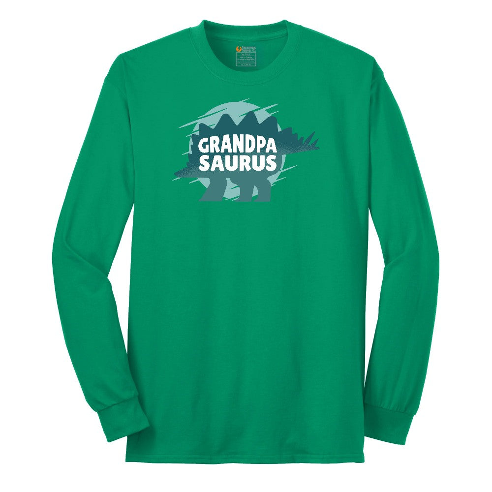 Grandpasauras Long Sleeve Tee - Kelly Green