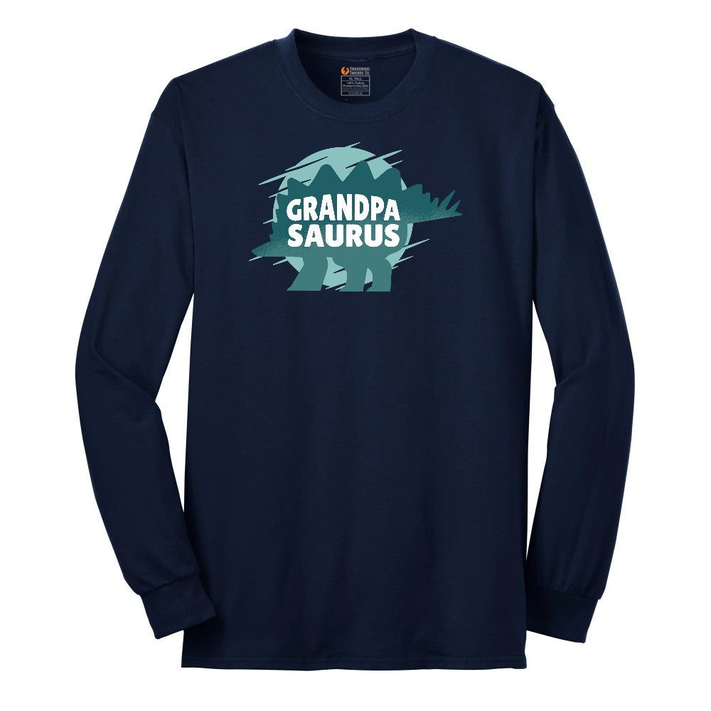 Grandpasauras Long Sleeve Tee - Navy
