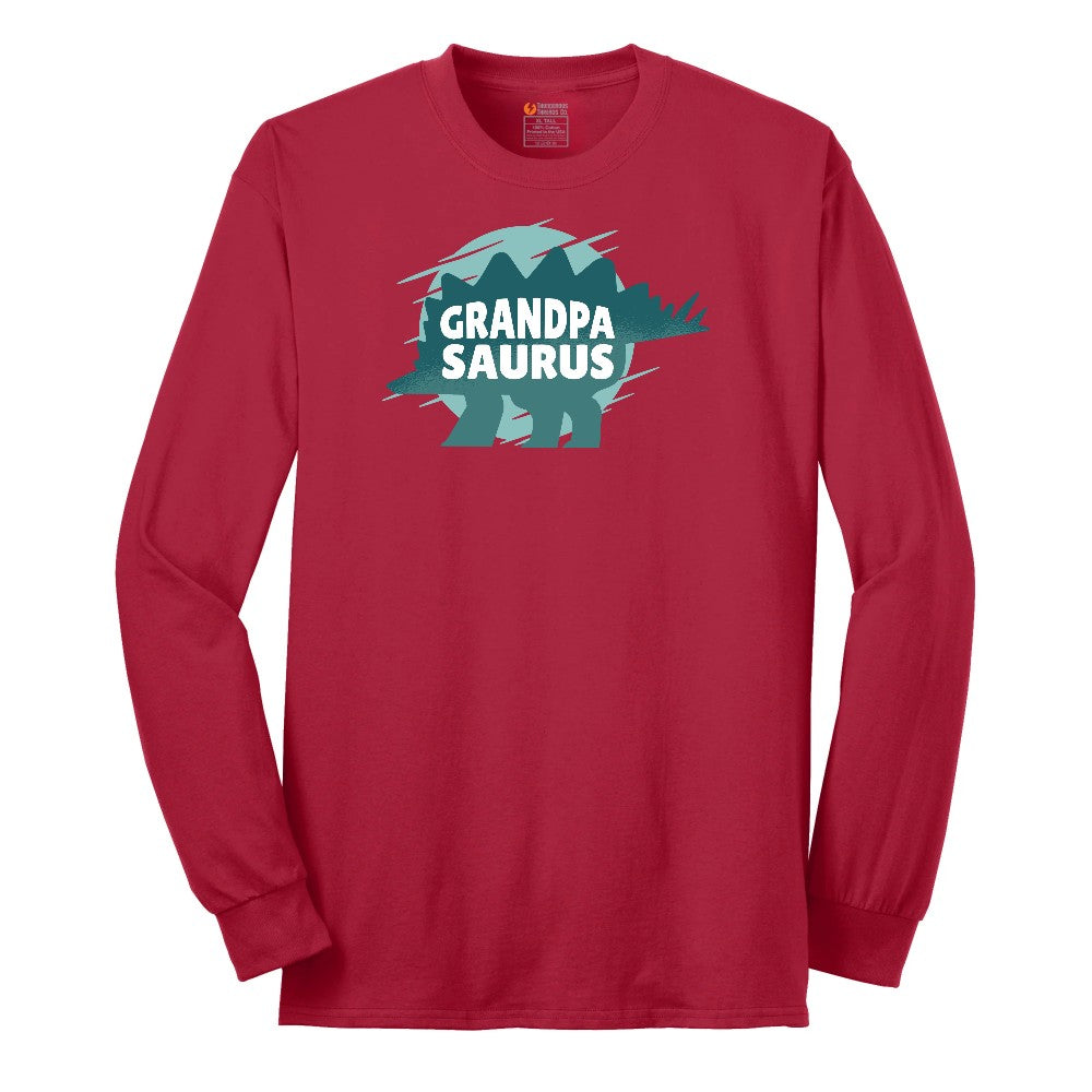 Grandpasauras Long Sleeve Tee - Red