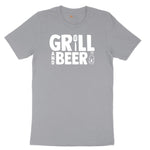 Grill and Beer Short Sleeve Tee - Athletic Heather Grey