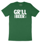 Grill and Beer Short Sleeve Tee - Athletic Kelly