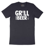 Grill and Beer Short Sleeve Tee - Deep Navy