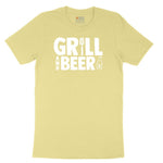 Grill and Beer Toddler Short Sleeve Tee - Yellow