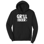Grill and Beer Youth Hoodie - Jet Black