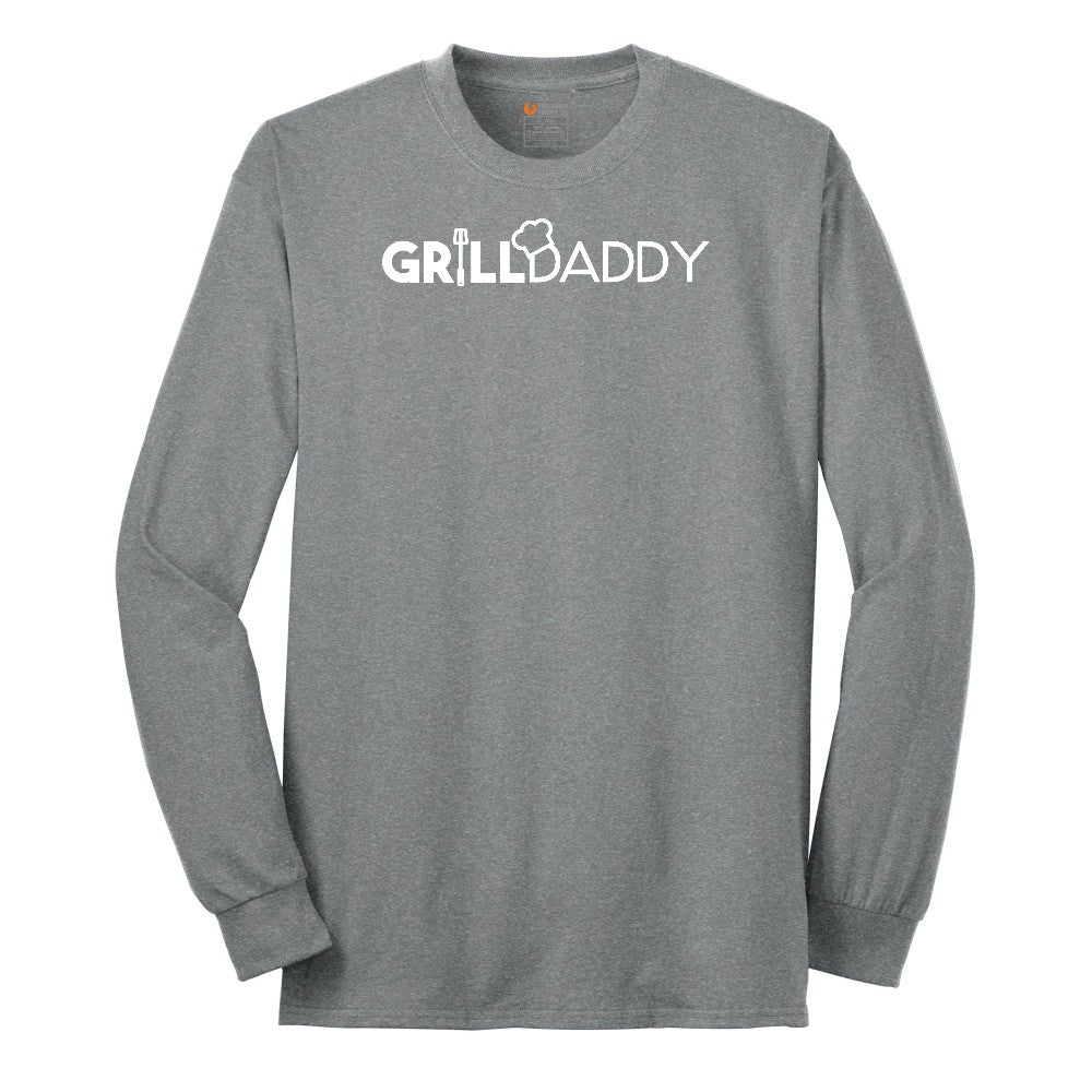 Grill Daddy Long Sleeve Tee - Athletic Grey