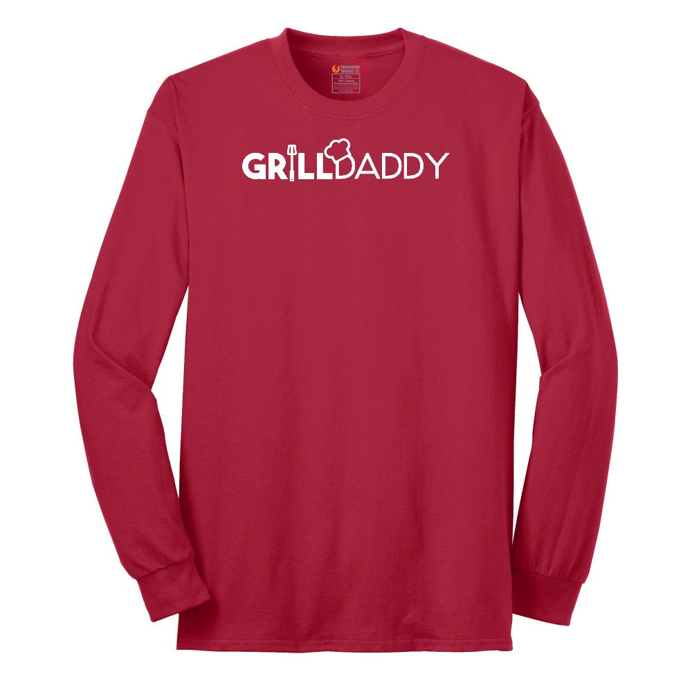 Grill Daddy Long Sleeve Tee - Red