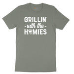 Grillin With the Homies Ladies Short Sleeve Tee - Bamboo Blackout