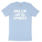 Grillin With the Homies Toddler Short Sleeve Tee - Light Blue