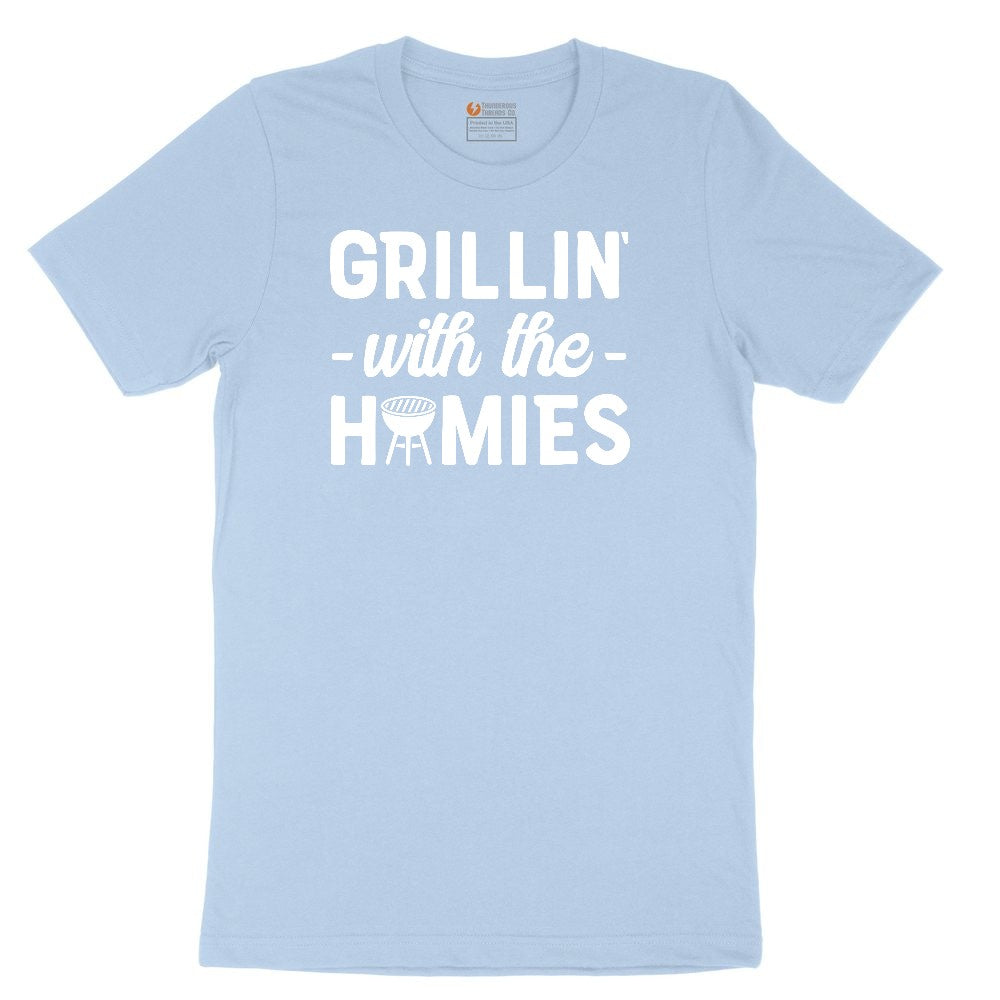 Grillin With the Homies Youth Short Sleeve Tee - Light Blue