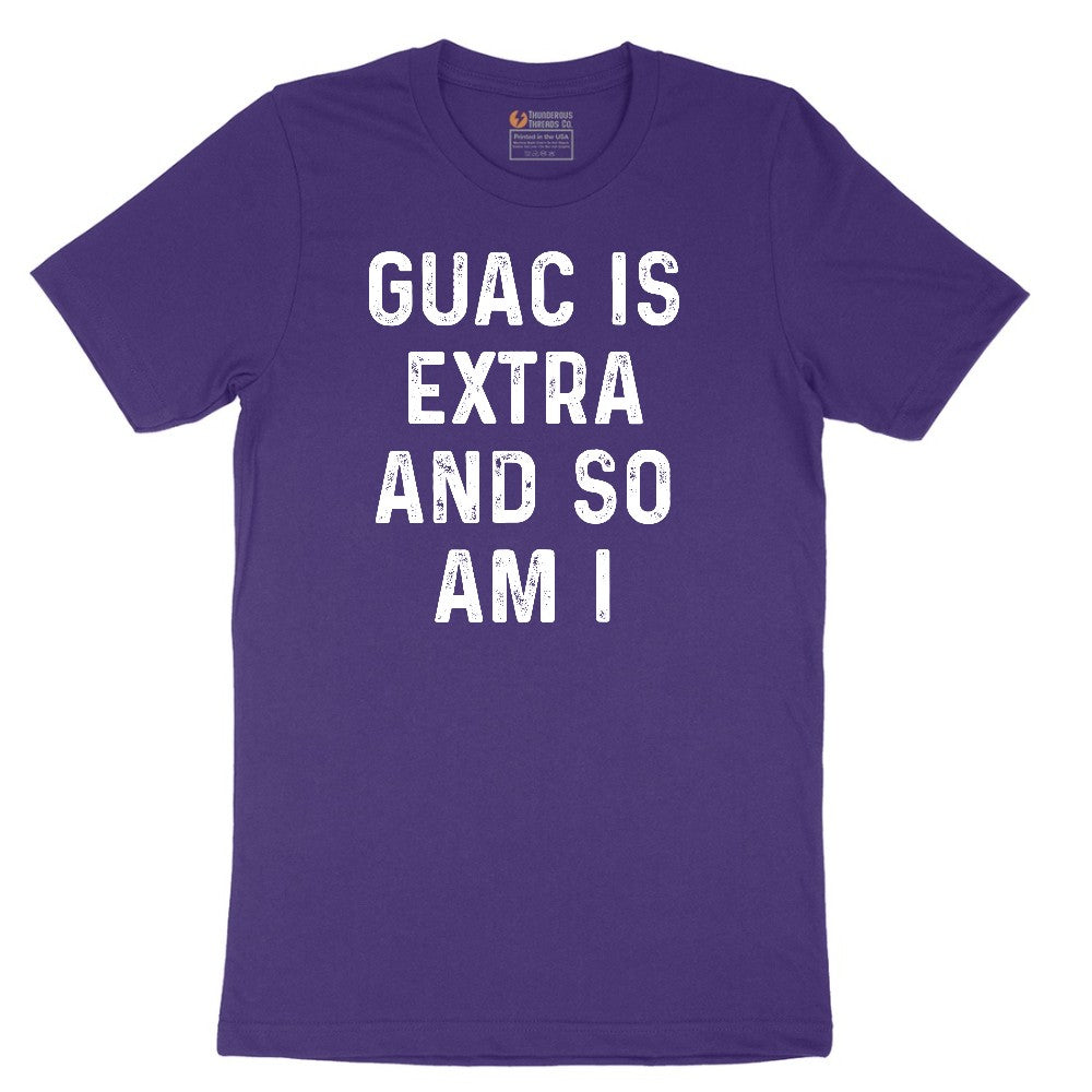 Guac is Extra and So Am I Short Sleeve Tee - Team Purple