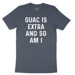Guac is Extra and So Am I Toddler Short Sleeve Tee - Heather Navy