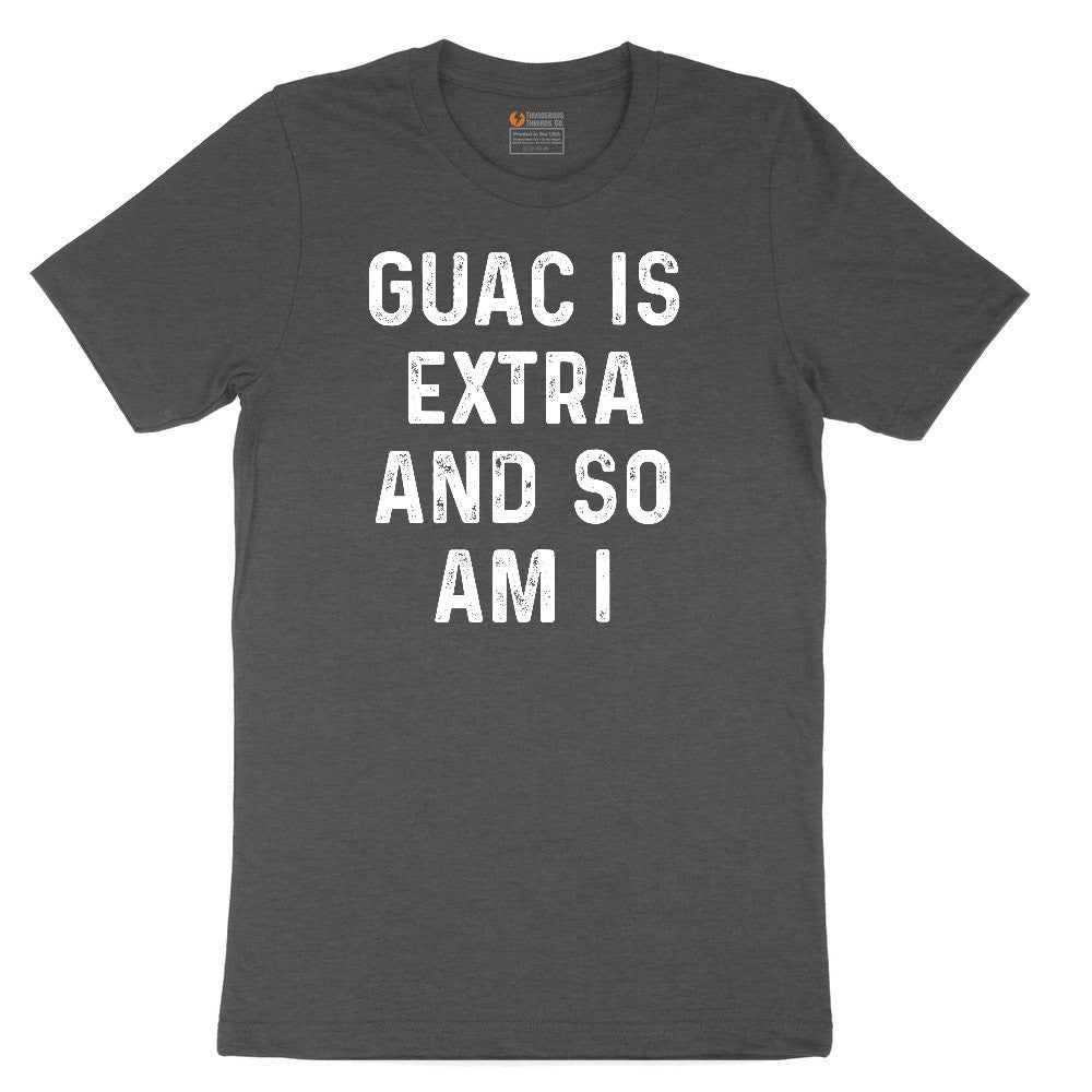 Guac is Extra and So Am I Youth Short Sleeve Tee - Dark Heather Grey