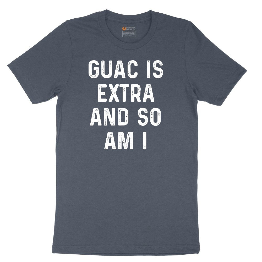 Guac is Extra and So Am I Youth Short Sleeve Tee - Heather Navy