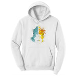 Guitar Fire and Water Ladies Hoodie - White
