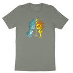 Guitar Fire and Water Ladies Short Sleeve Tee - Bamboo Blackout