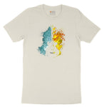 Guitar Fire and Water Ladies Short Sleeve Tee - Natural Heather
