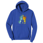 Guitar Fire and Water Hoodie - True Royal