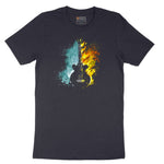 Guitar Fire and Water Short Sleeve Tee - Deep Navy