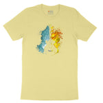Guitar Fire and Water Toddler Short Sleeve Tee - Yellow