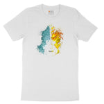 Guitar Fire and Water Youth Short Sleeve Tee - White