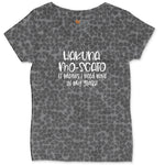 Hakuna Mascoto Ladies Curvy Tee - Black Leopard