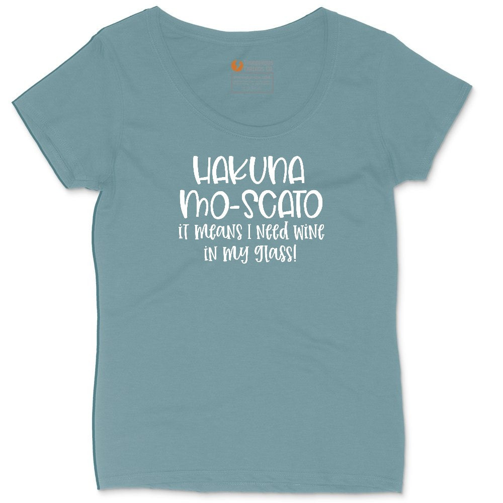 Hakuna Mascoto Ladies Curvy Tee - Surf Blackout