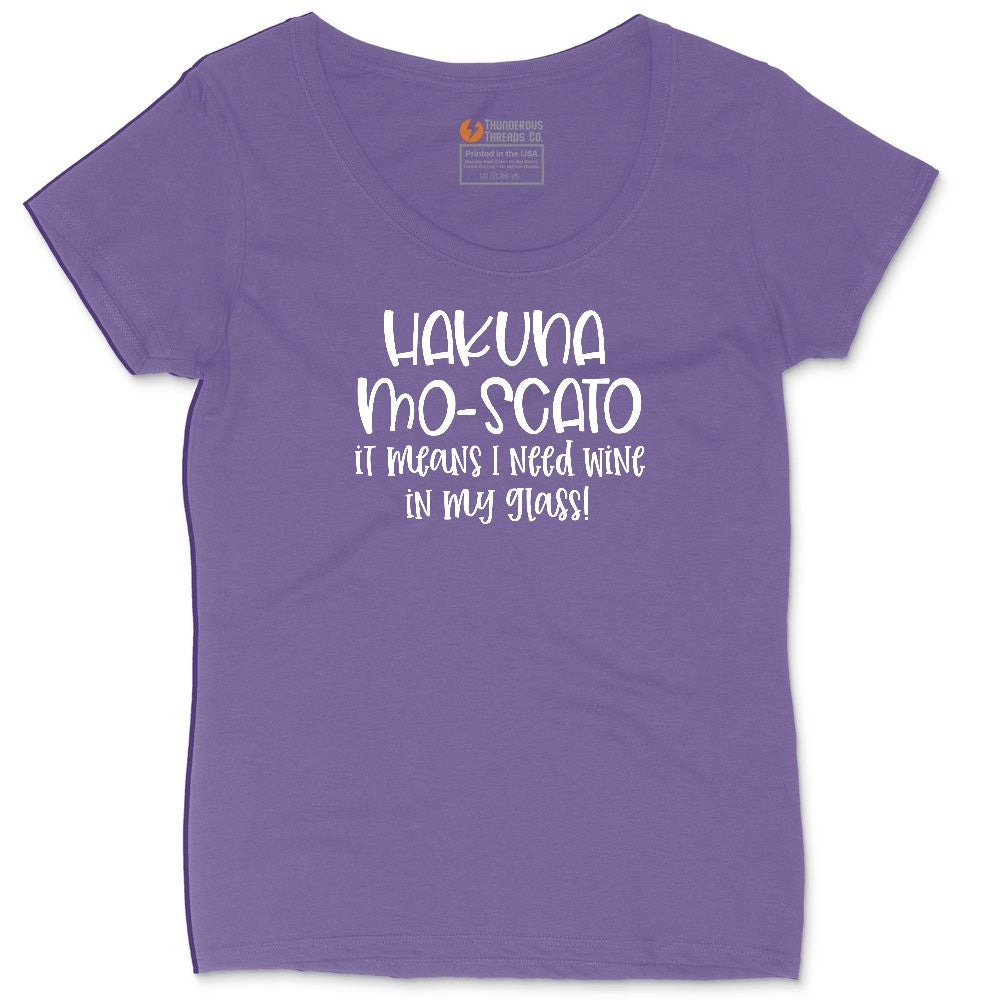 Hakuna Mascoto Ladies Curvy Tee - Vintage Purple