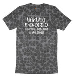 Hakuna Mascoto Ladies Short Sleeve Tee - Black Leopard