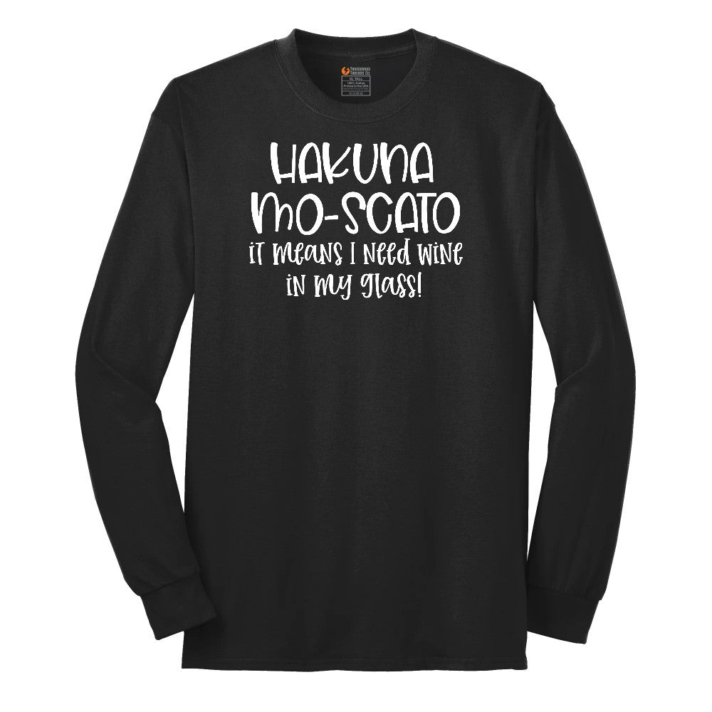 Hakuna Mascoto Long Sleeve Tee - Jet Black