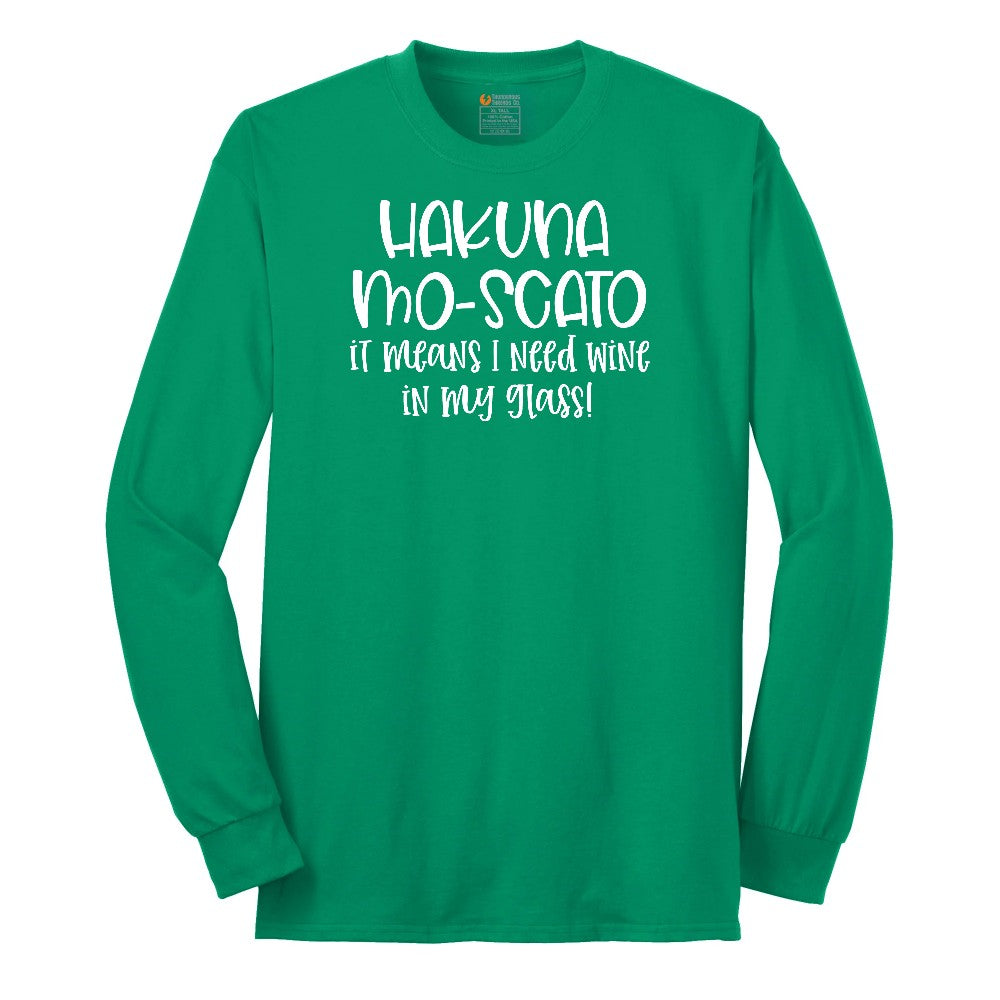 Hakuna Mascoto Long Sleeve Tee - Kelly Green
