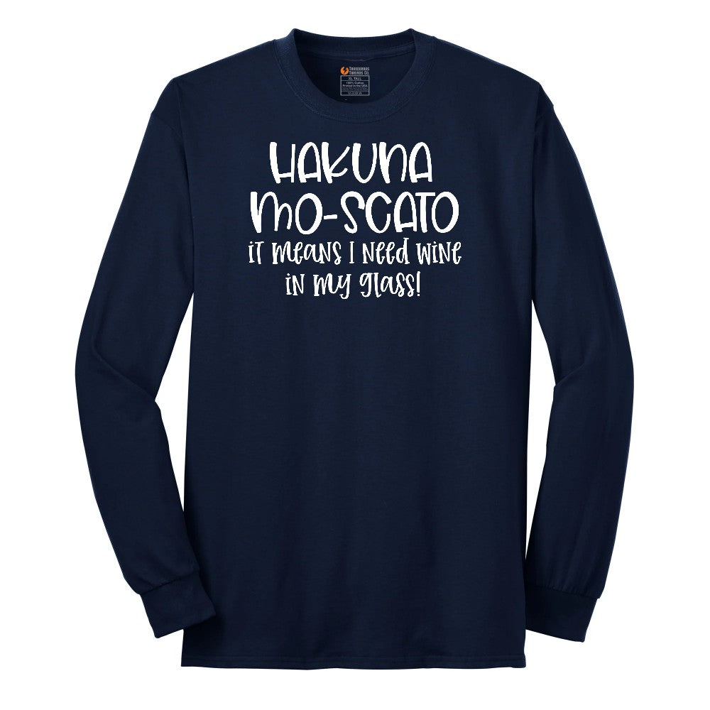 Hakuna Mascoto Long Sleeve Tee - Navy