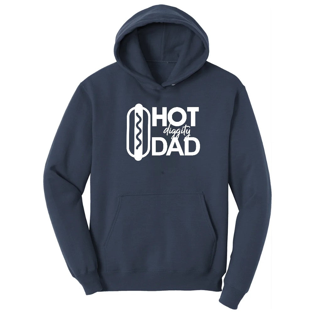 Hot Diggity Dad Hoodie - Navy