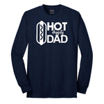 Hot Diggity Dad Long Sleeve Tee - Navy